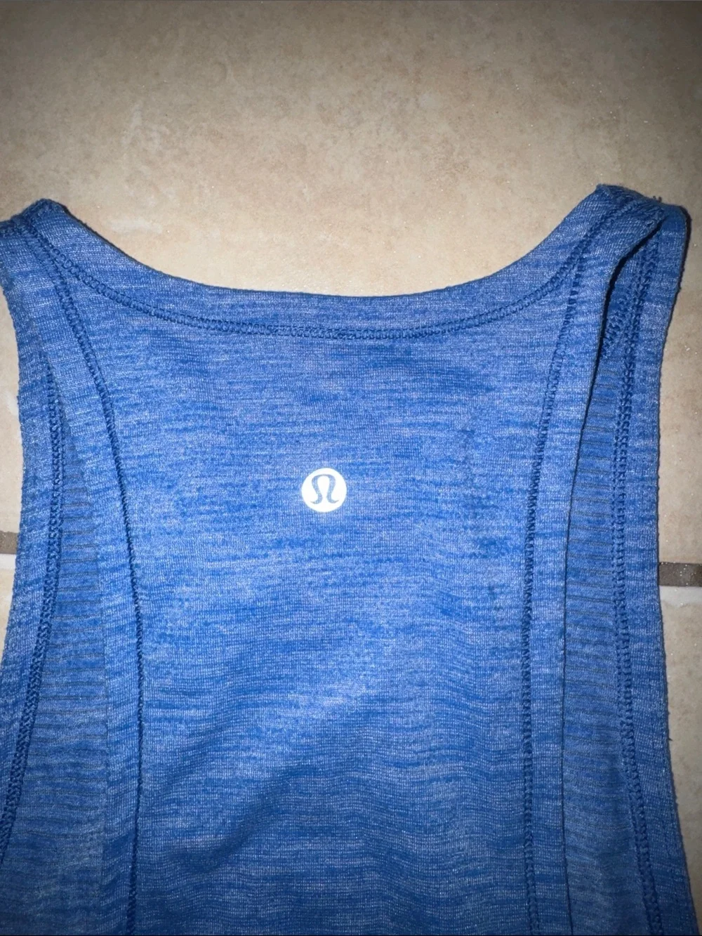 Lululemon • Sweat Date Tank Heathered Lakeside Blue Size 2